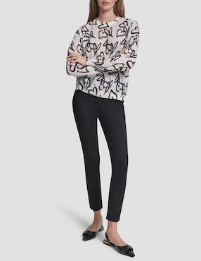 Suéter Dkny cuello redondo para mujer
