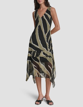 Vestido midi casual Dkny para mujer