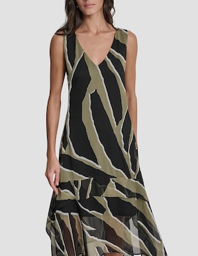 Vestido midi casual Dkny para mujer