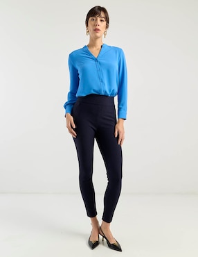 Legging julio a la cintura alta con elástico para mujer
