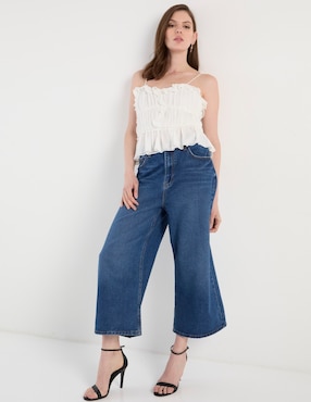 Jeans coulotte relajado Julio para mujer