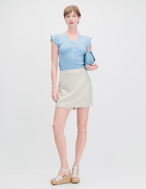 Blusa manga corta Julio para mujer
