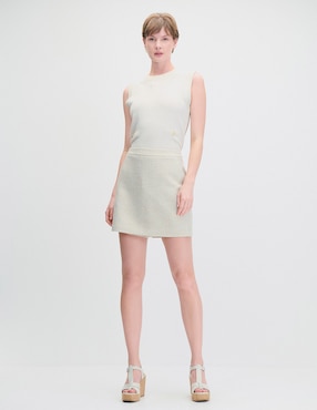 Falda short mini Julio Napoli a la cintura
