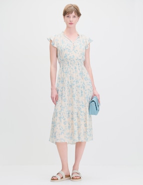 Vestido midi casual Julio Napoli para mujer
