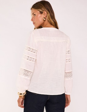 Blusa Maison 123 manga larga para mujer
