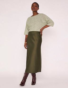 Falda midi Maison 123 a la cadera