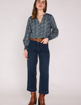 Blusa Maison 123 manga larga para mujer