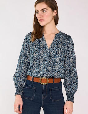 Blusa Maison 123 manga larga para mujer
