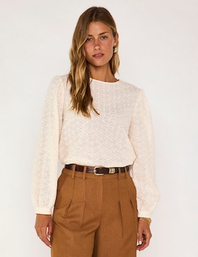 Blusa Maison 123 manga larga para mujer