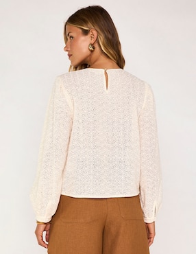 Blusa Maison 123 manga larga para mujer