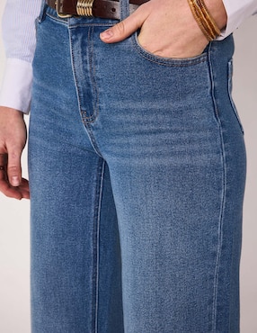 Jeans relaxed wide leg cintura Maison 123 para mujer
