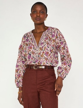 Blusa Maison 123 manga larga para mujer