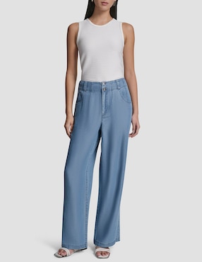 Pantalón carpenter Dkny wide leg para mujer