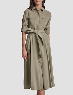 Vestido crop casual Dkny para mujer