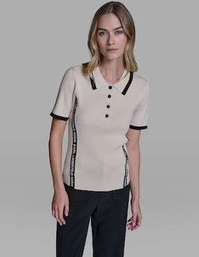 Blusa Karl Lagerfeld Paris manga corta para mujer
