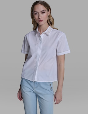 Blusa Karl Lagerfeld Paris manga corta para mujer