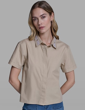 Blusa Karl Lagerfeld Paris manga corta para mujer