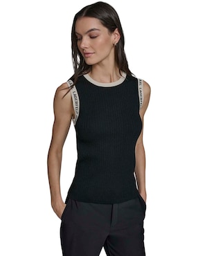 Top Karl Lagerfeld Paris cuello redondo para mujer