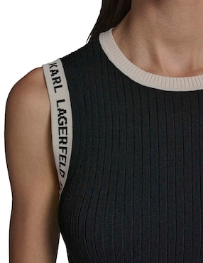 Top Karl Lagerfeld Paris cuello redondo para mujer