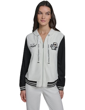 Sudadera con capucha y bolsa Karl Lagerfeld Paris para mujer
