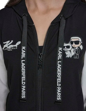 Sudadera con capucha y bolsa Karl Lagerfeld Paris para mujer