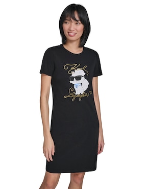 Vestido corto casual Karl Lagerfeld Paris para mujer