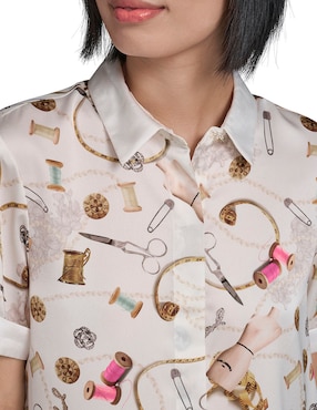Blusa Karl Lagerfeld Paris manga corta para mujer