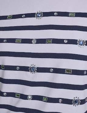 Playera manga corta Karl Lagerfeld Paris cuello redondo para mujer