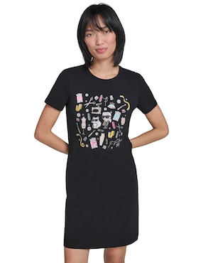 Vestido corto casual Karl Lagerfeld Paris para mujer