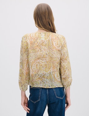 Blusa Julio Isola manga 3/4 para mujer