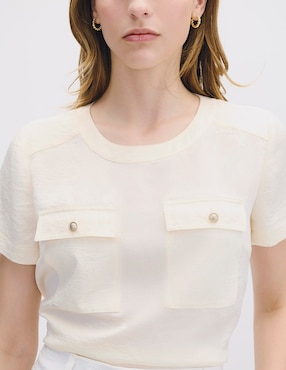 Blusa Julio Isola manga corta para mujer