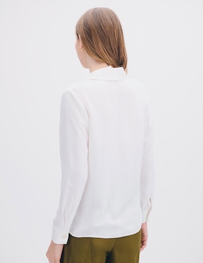 Blusa camisera Julio Isola manga larga para mujer