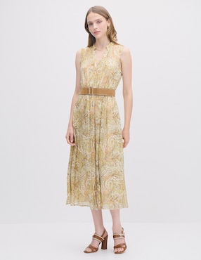 Vestido midi casual Julio Isola para mujer