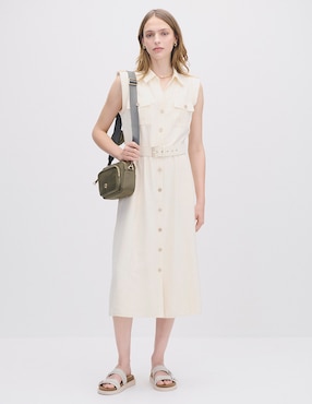 Vestido midi casual Julio Isola para mujer