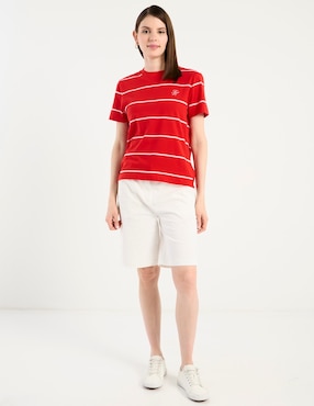Playera manga corta Tommy Hilfiger cuello redondo para mujer