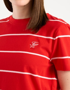 Playera manga corta Tommy Hilfiger cuello redondo para mujer