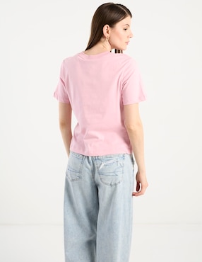 Playera manga corta Tommy Hilfiger cuello redondo para mujer