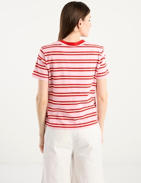Playera manga corta Tommy Hilfiger cuello redondo para mujer