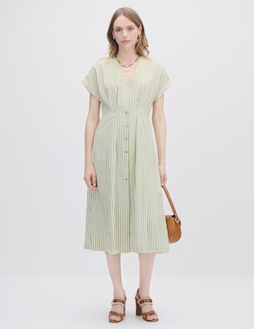 Vestido midi casual Julio Isola para mujer