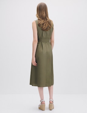 Vestido midi casual Julio Isola para mujer