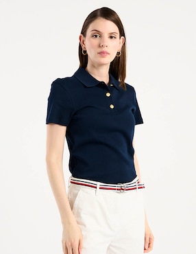 Playera tipo polo Tommy para mujer