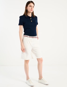 Playera tipo polo Tommy para mujer
