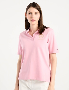 Playera tipo polo Tommy para mujer