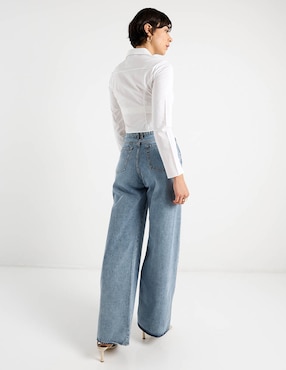 Jeans flare cintura Ivonne para mujer