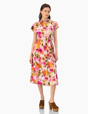 Vestido midi casual Ivonne para mujer