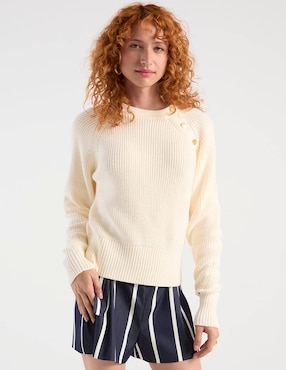 Suéter Tommy Hilfiger cuello redondo para mujer