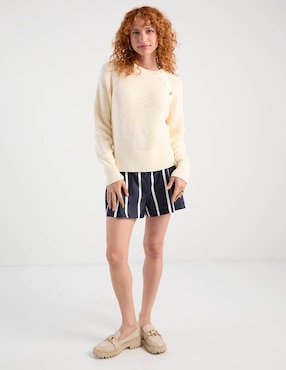 Suéter Tommy Hilfiger cuello redondo para mujer