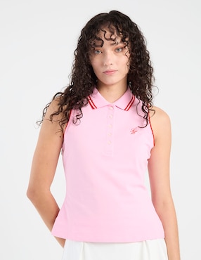 Playera tipo polo Tommy para mujer