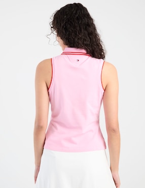 Playera tipo polo Tommy para mujer