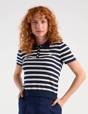 Suéter Tommy Hilfiger cuello polo para mujer